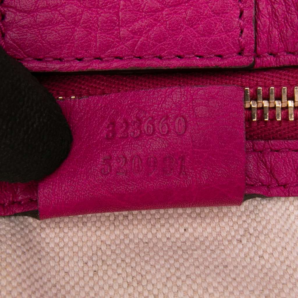 Gucci Medium Calfskin Bamboo Shopper Satchel - Detail 1