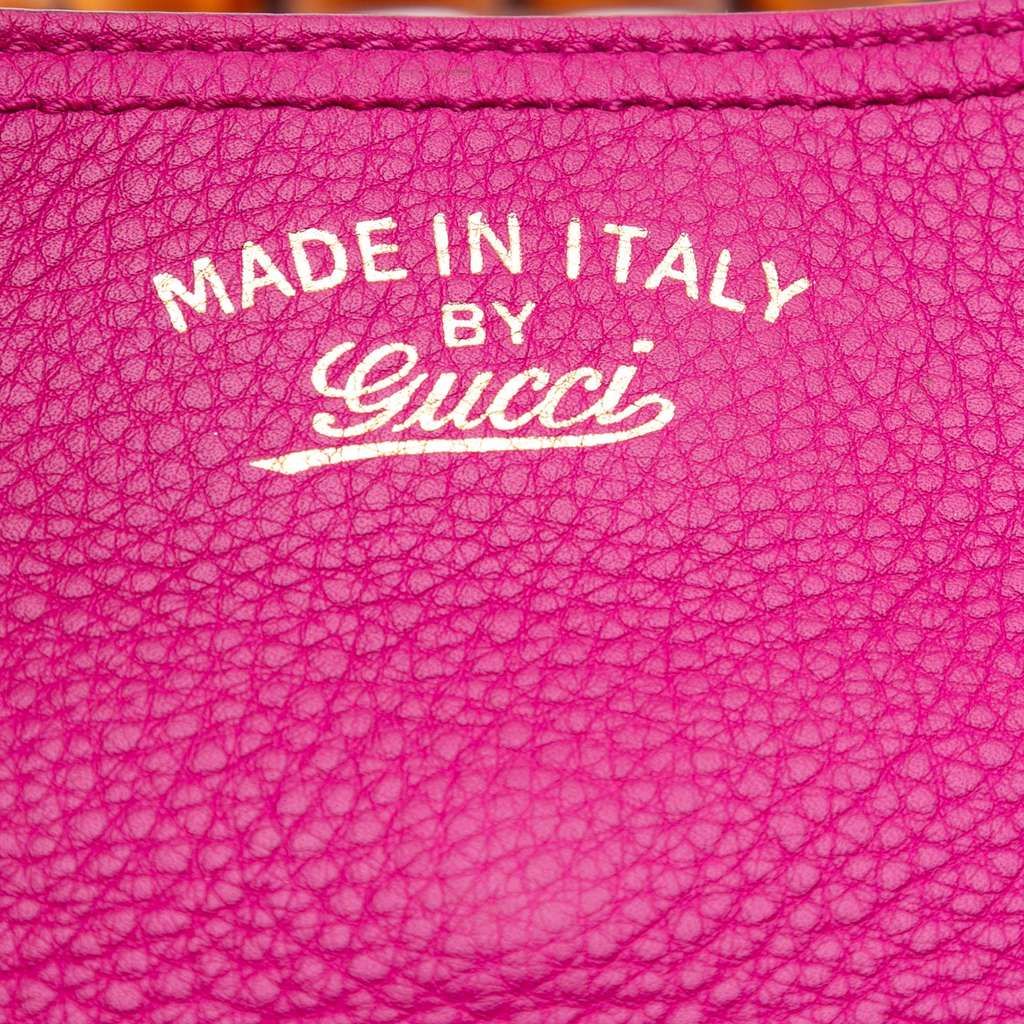 Gucci Medium Calfskin Bamboo Shopper Satchel - Detail 2