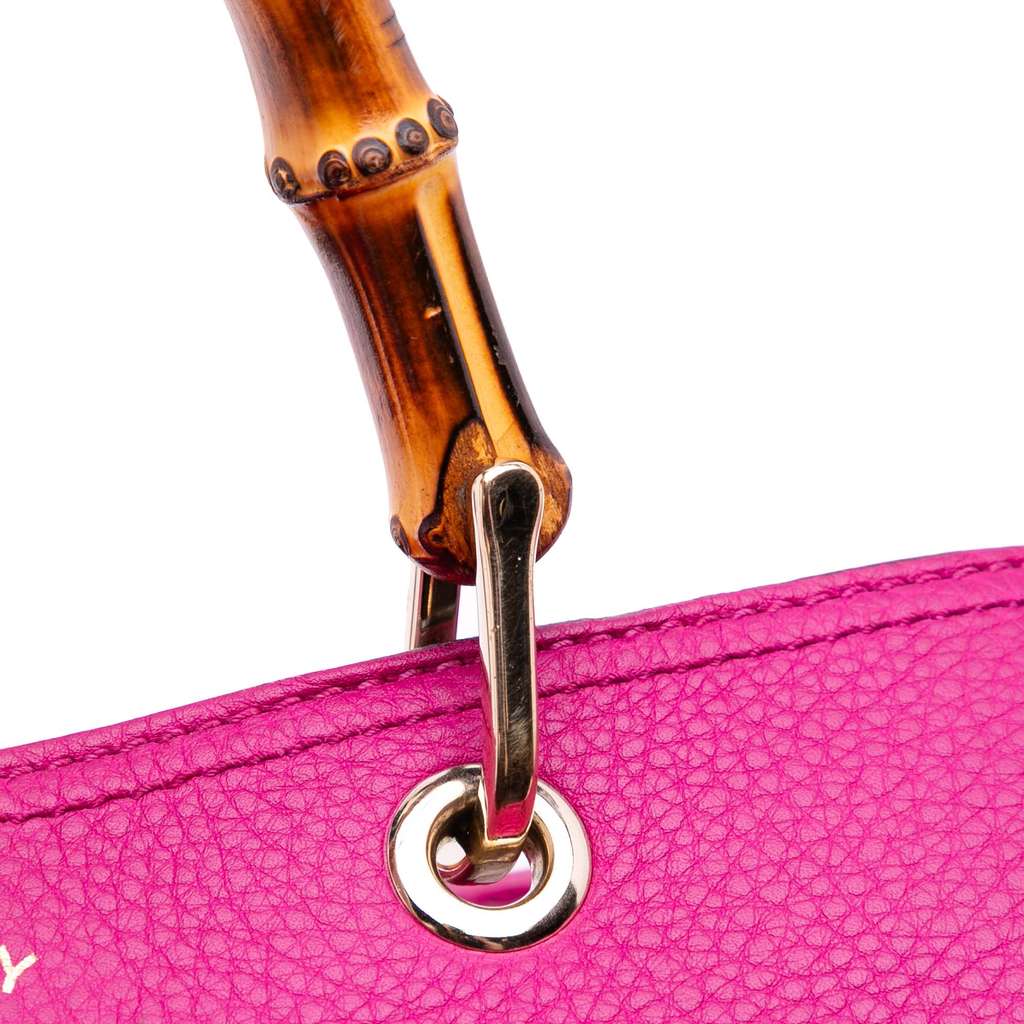Gucci Medium Calfskin Bamboo Shopper Satchel - Image 12