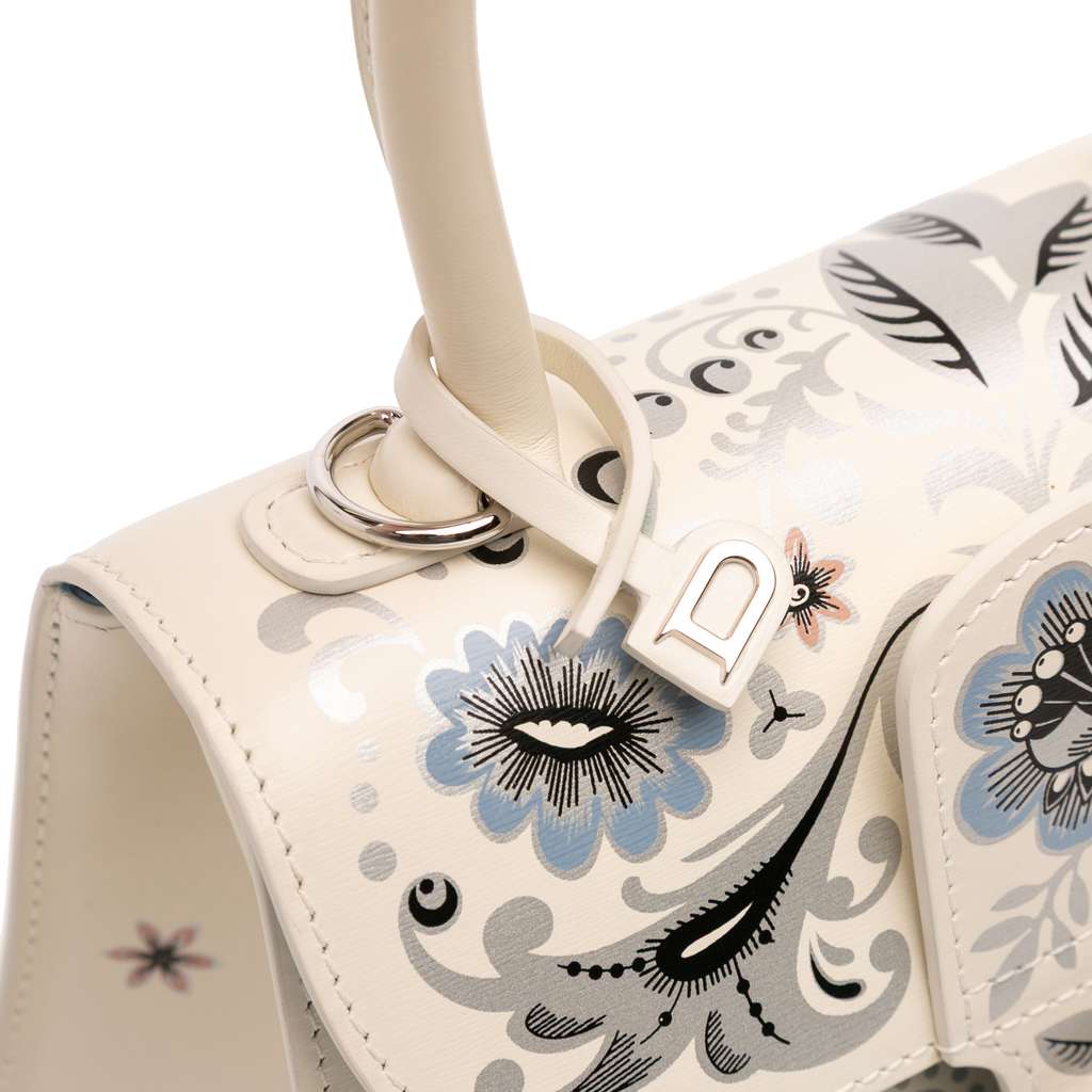 Delvaux MIni Smooth Calfskin Brillant Blooming Crystalline Satchel - Detail 2