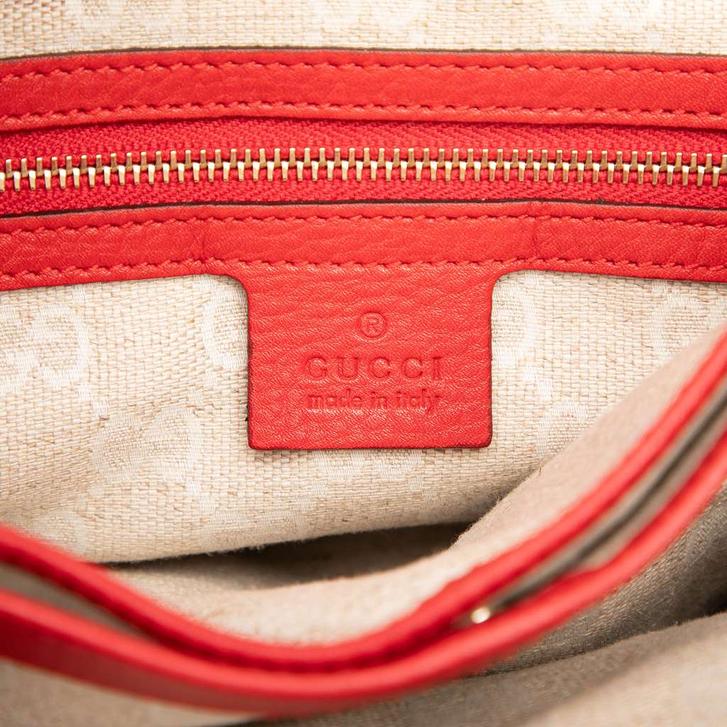 Gucci Small Pebbled Calfskin Diana Bamboo Top Handle Tote - Side view