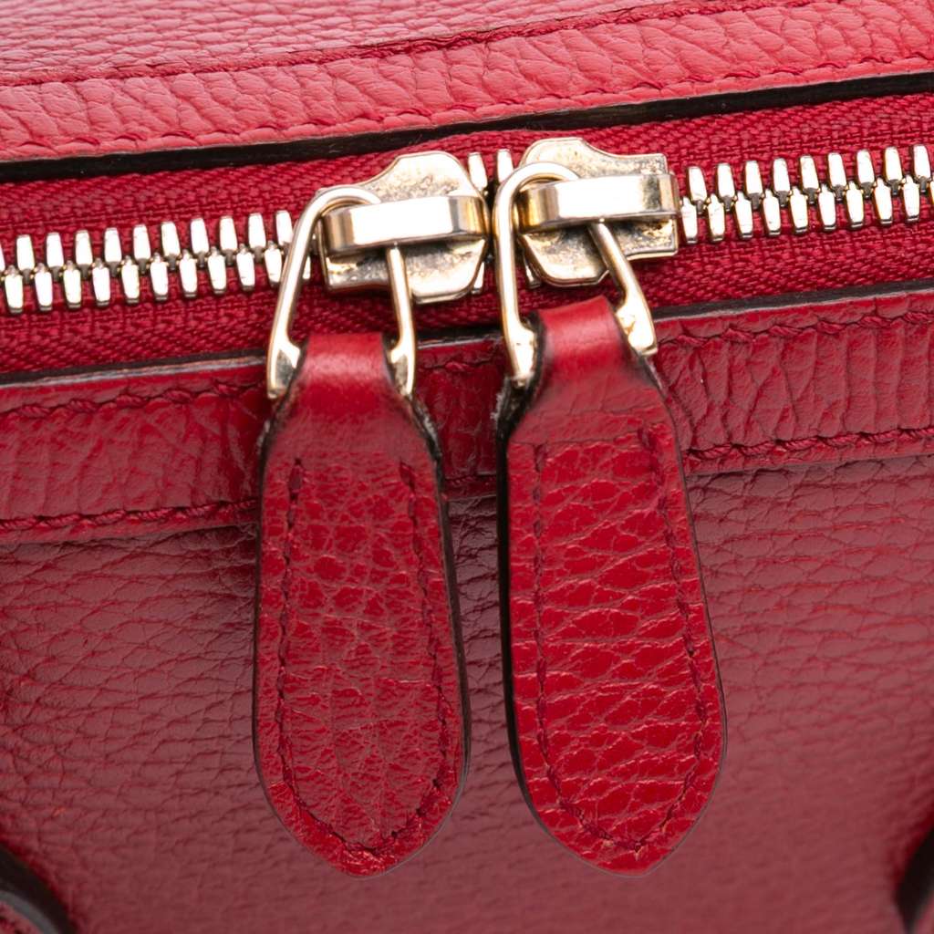 Gucci Mini Leather GG Charm Dome Satchel - Detail 2