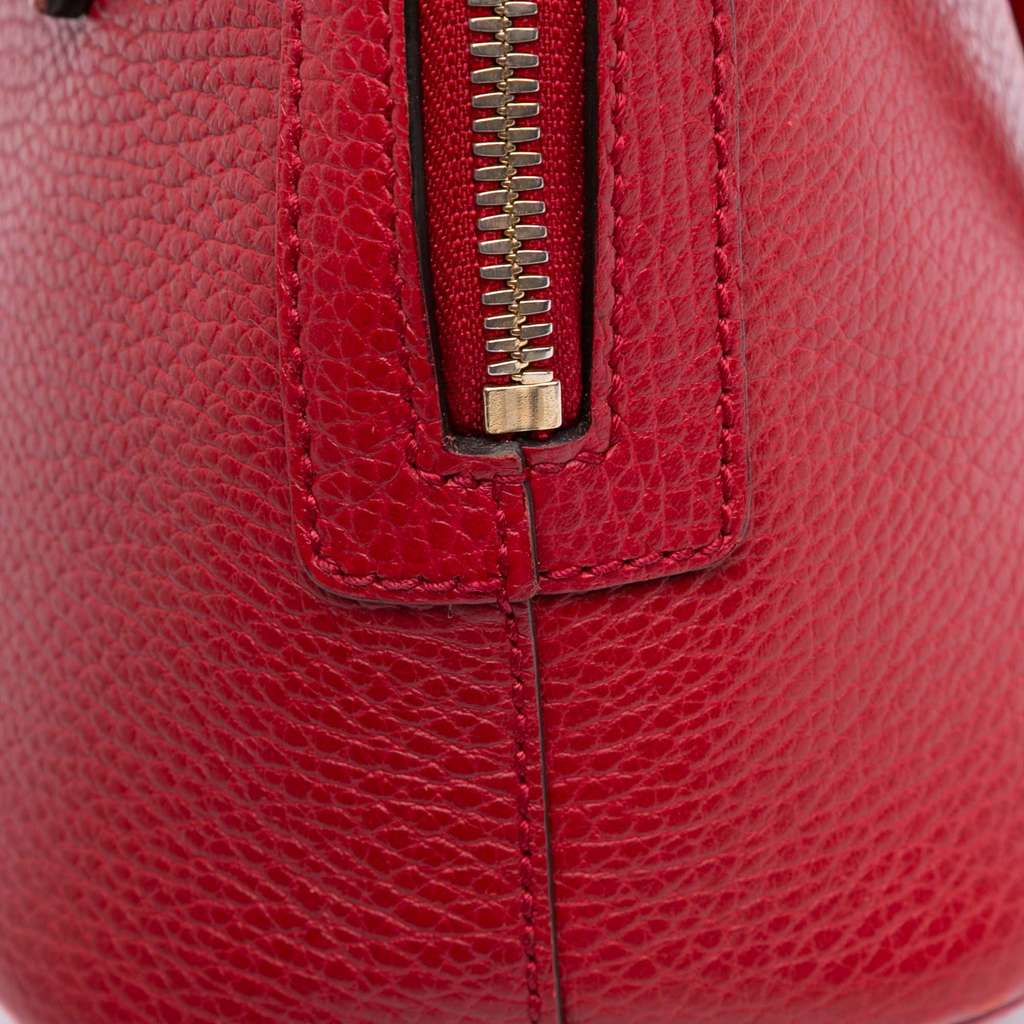 Gucci Mini Leather GG Charm Dome Satchel - Image 10