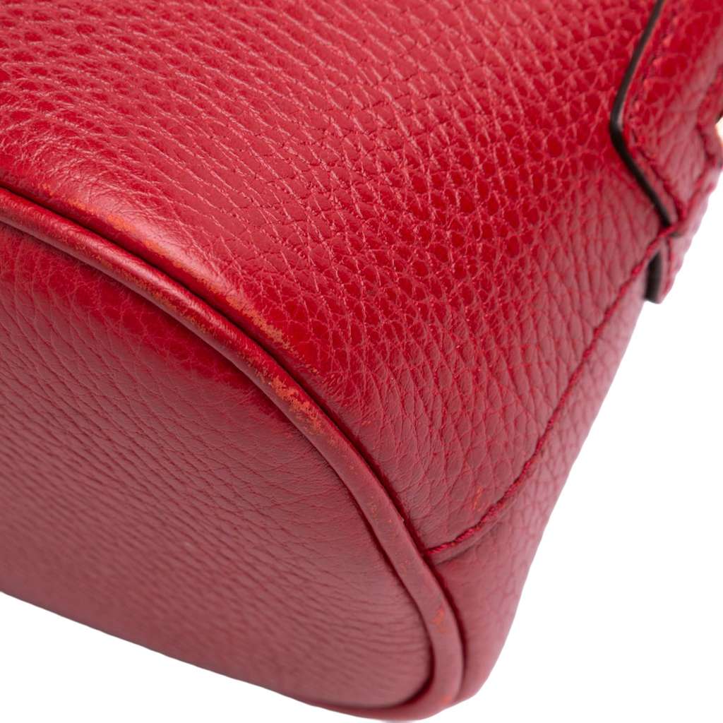 Gucci Mini Leather GG Charm Dome Satchel - Image 12