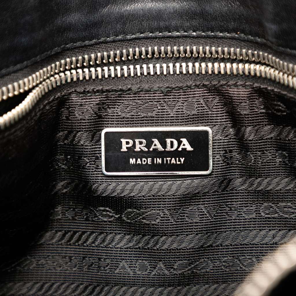 Prada Tessuto Trimmed Nappa Tote - 5