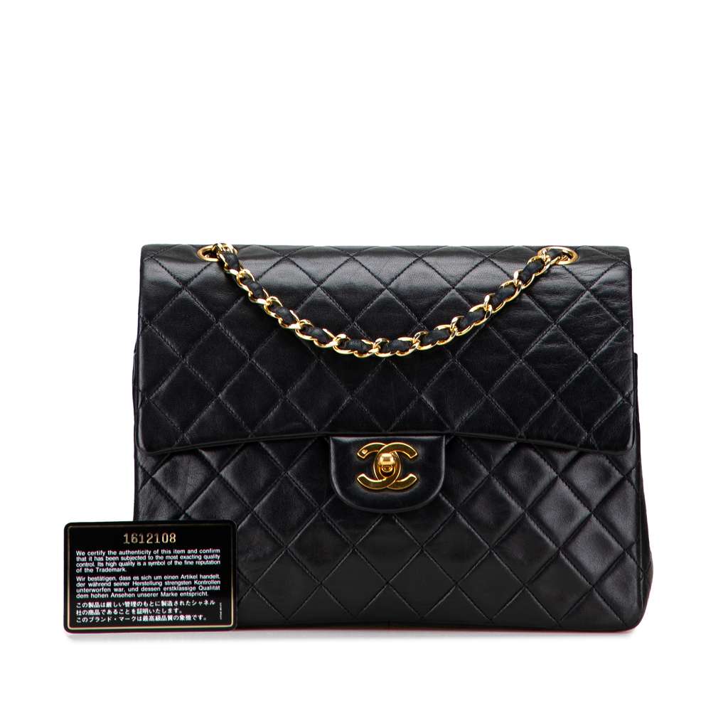 Chanel Medium Tall Classic Lambskin Double Flap - Image 13