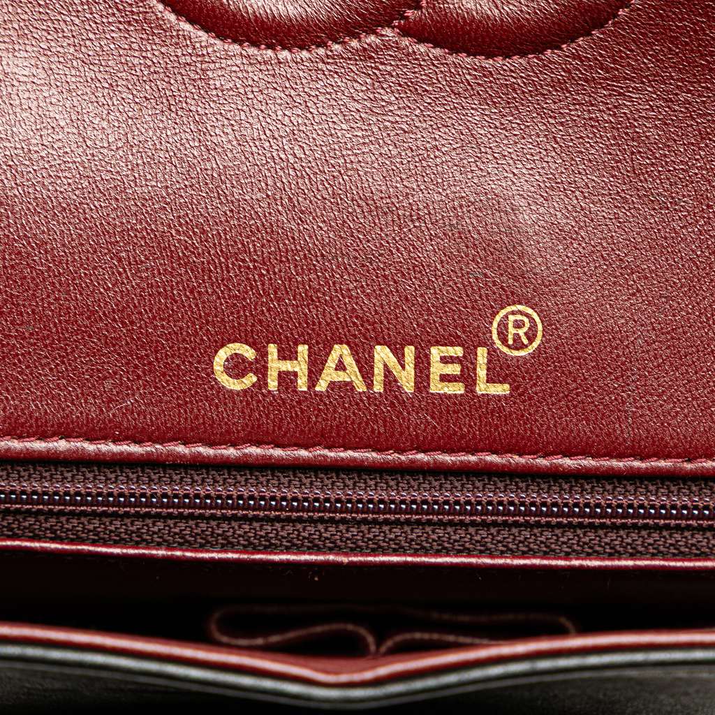 Chanel Medium Tall Classic Lambskin Double Flap - Side view