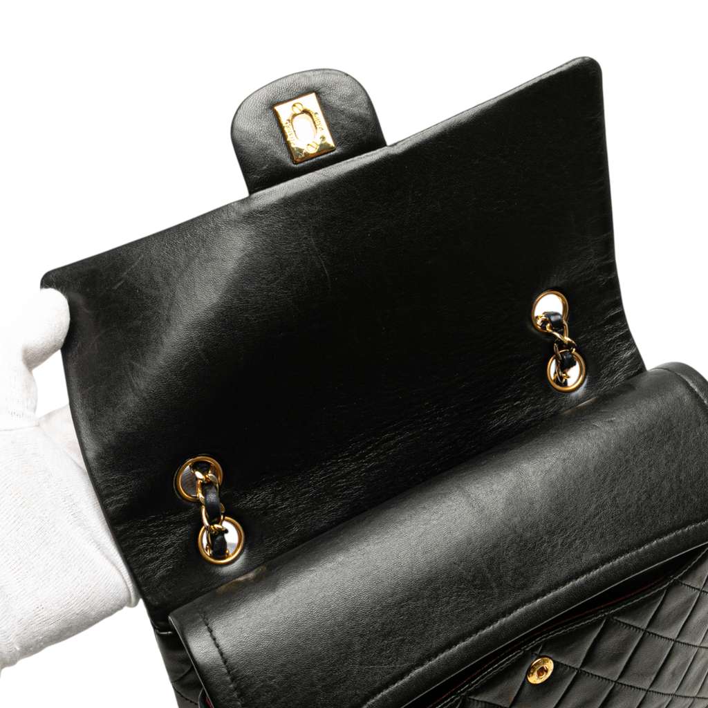Chanel Medium Tall Classic Lambskin Double Flap - Image 10