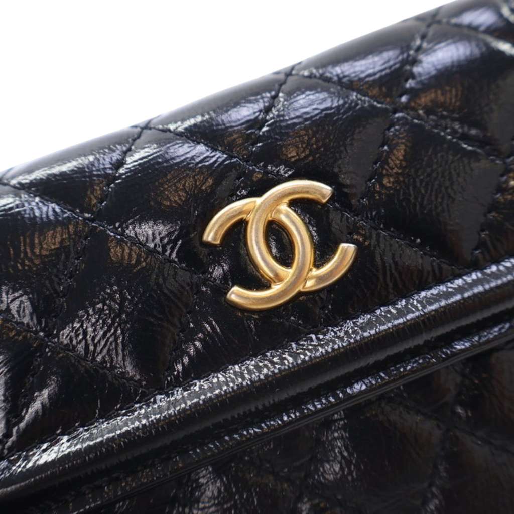 Chanel Quilted Shiny Aged Calfskin Waist Belt Bag - Image 10