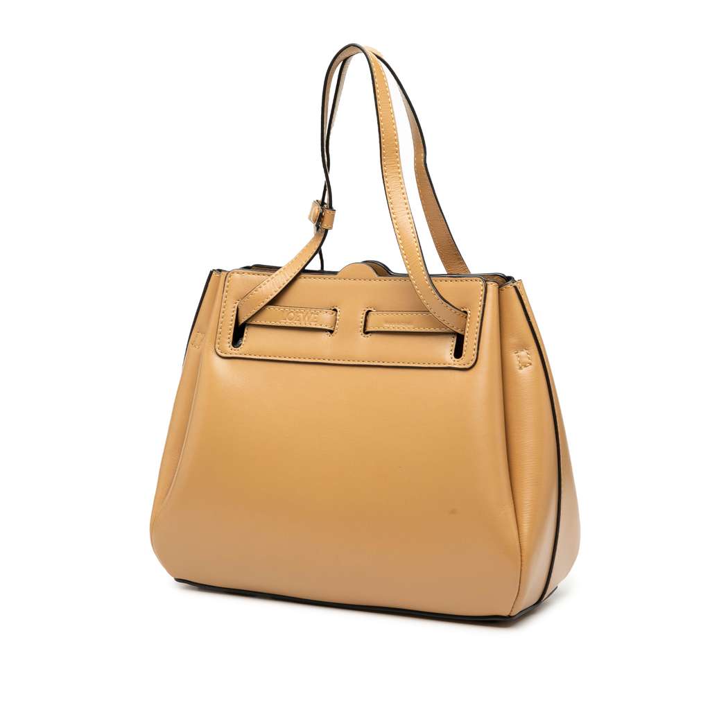 Loewe Mini Leather Lazo Satchel - Back view