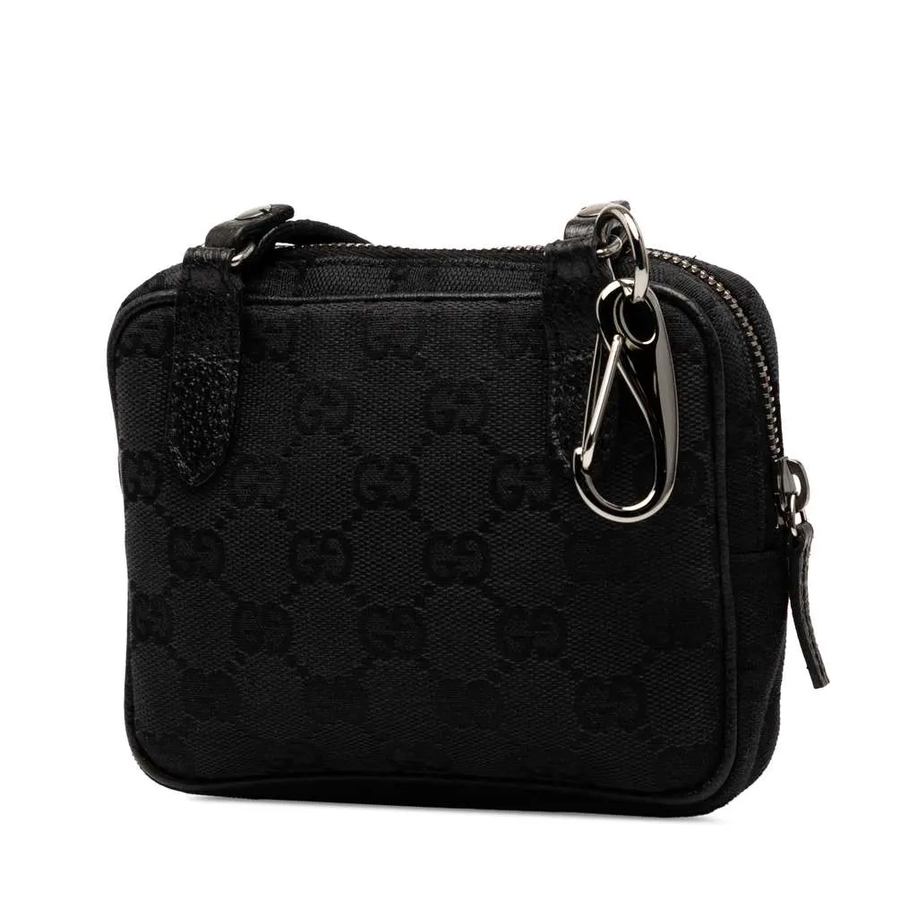 Gucci GG Canvas Crossbody Black Canvas Good - Back View