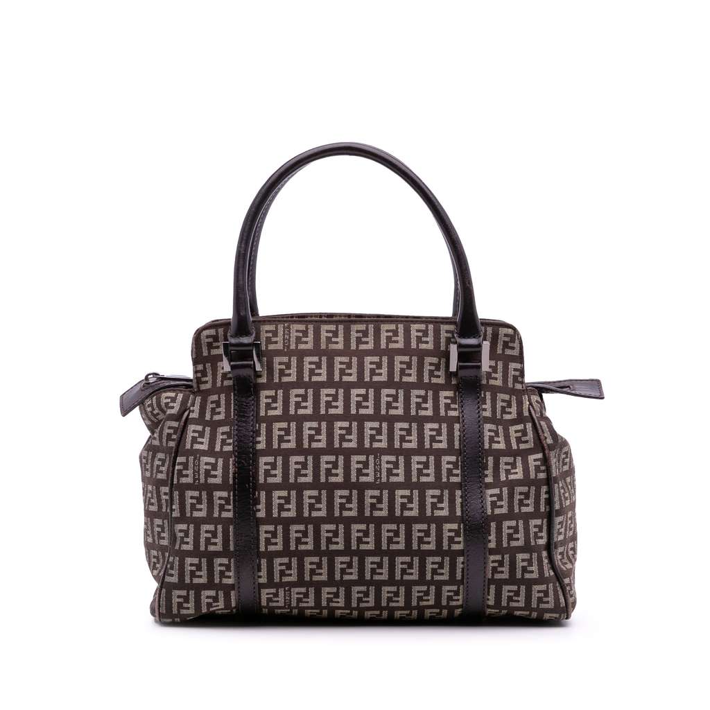Fendi Zucchino Canvas Handbag