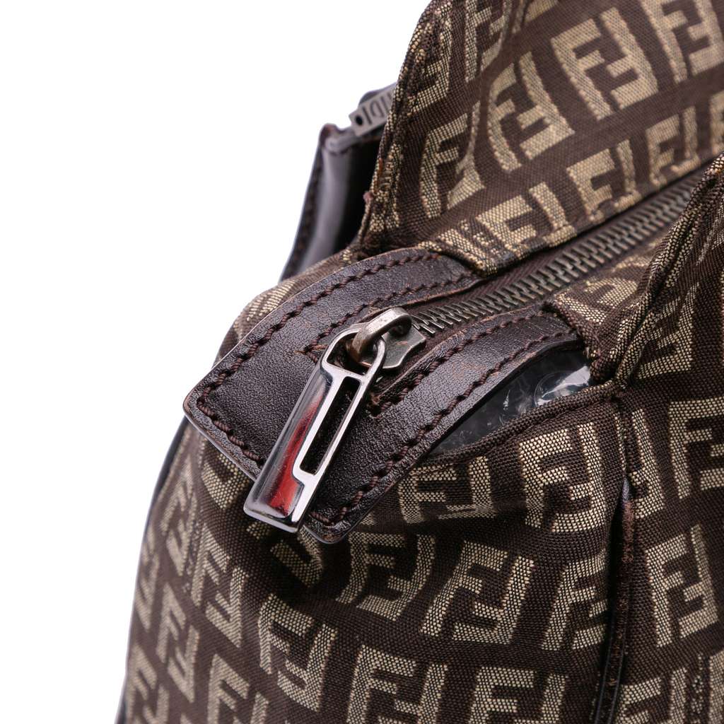 Fendi Zucchino Canvas Handbag - Image 10