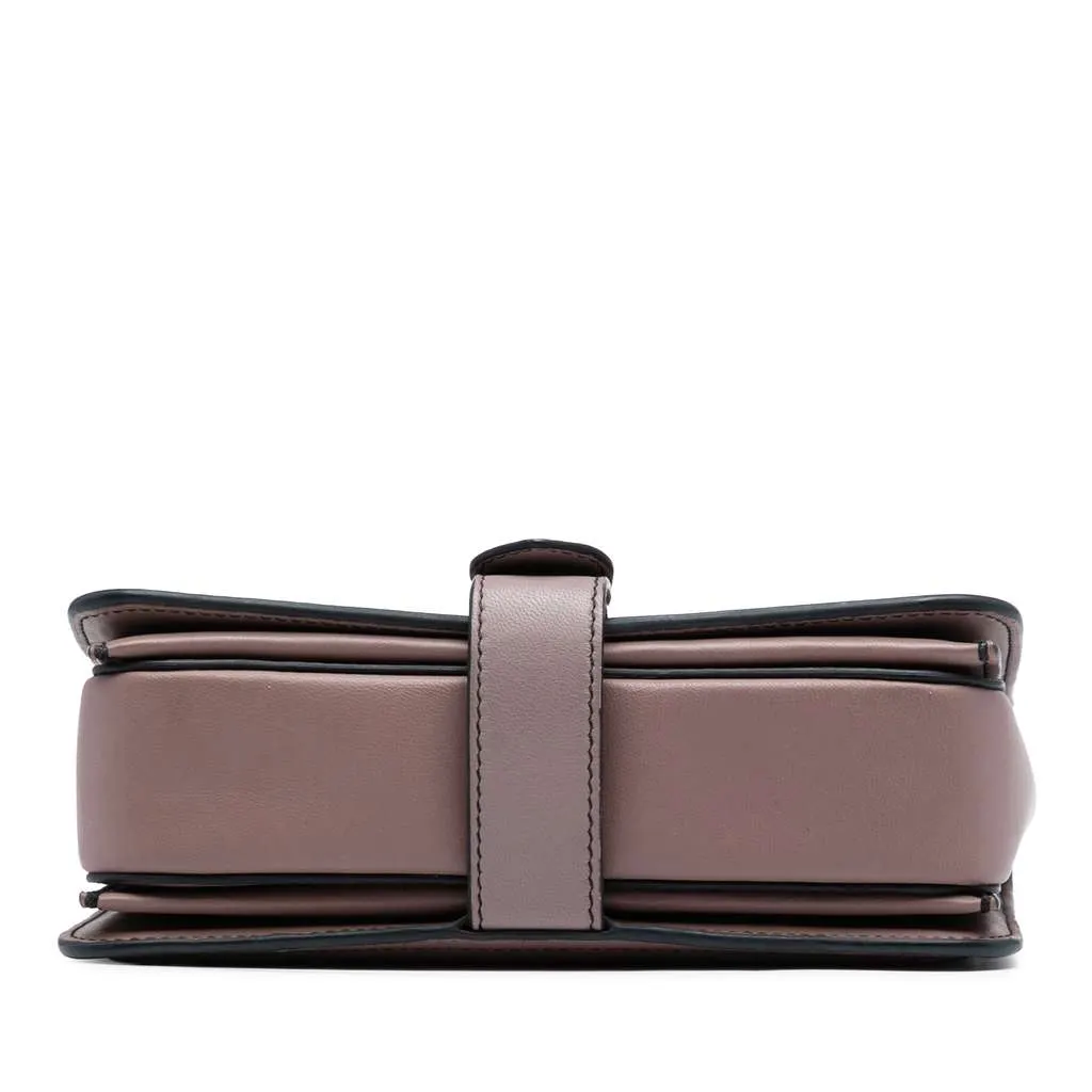Bottega Veneta Small Nappa Intrecciato Runway Shoulder Bag Purple Leather Good - Inside View