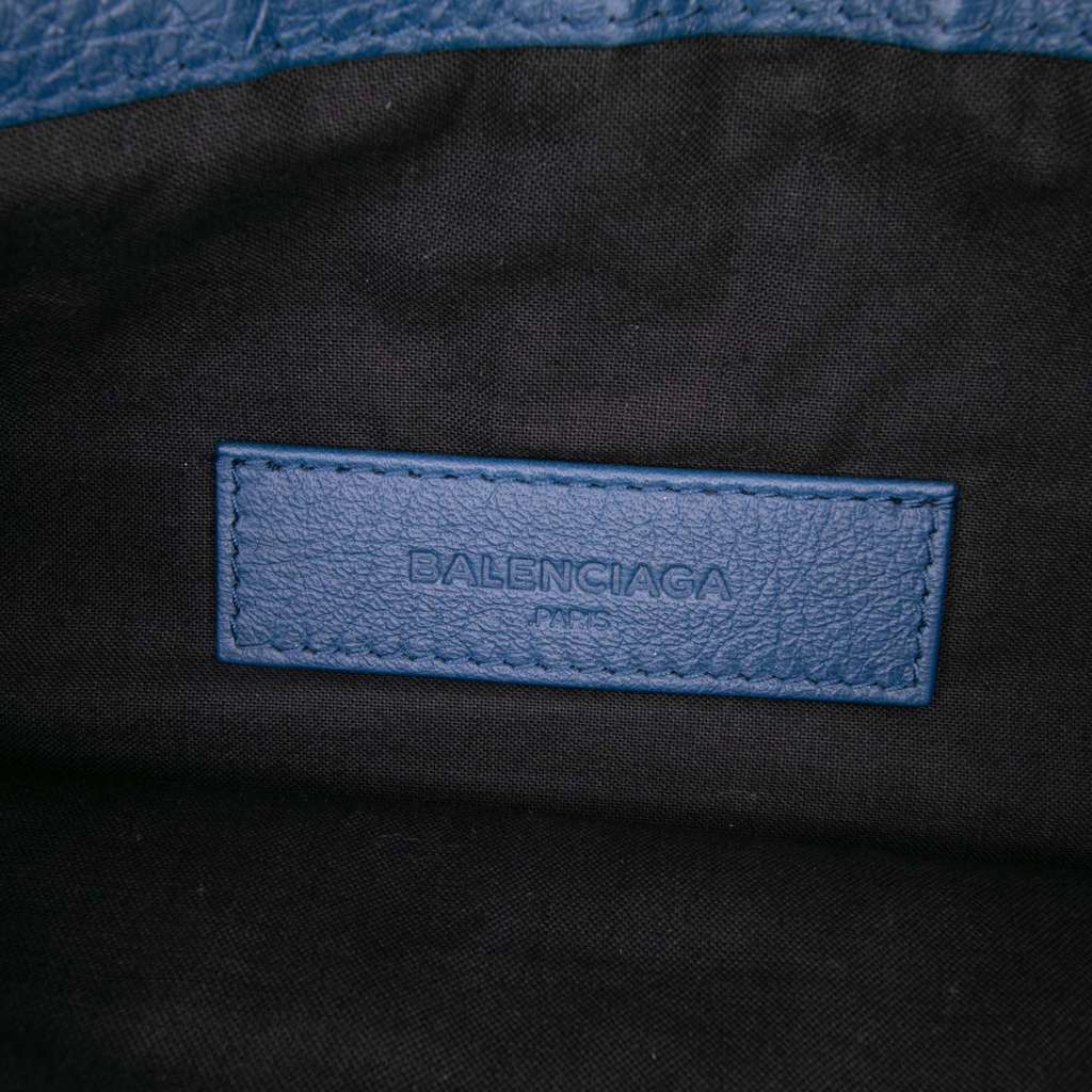 Balenciaga Lambskin Motocross Classic Clip M Clutch - Side view