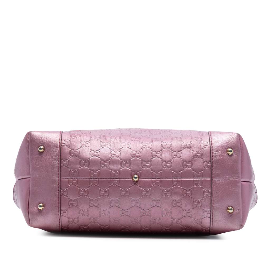 Gucci Metallic Guccissima Heart Bit Tote - 3