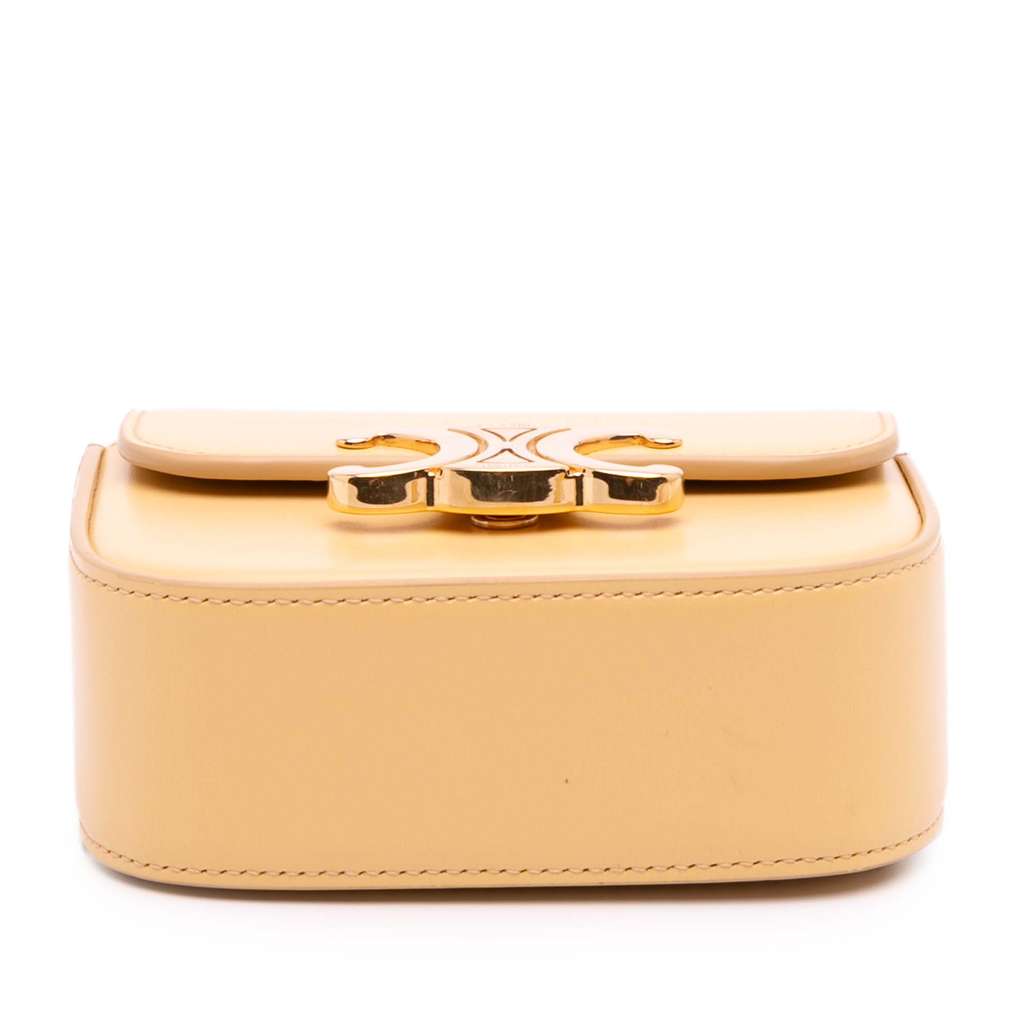 Celine Mini Shiny Calfskin Triomphe Crossbody - 3