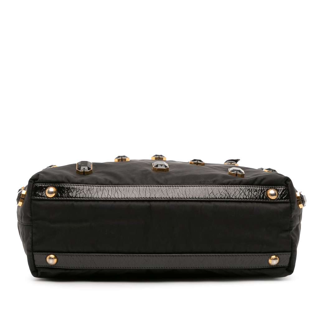 Prada Tessuto Pietre Jeweled Tote - 3