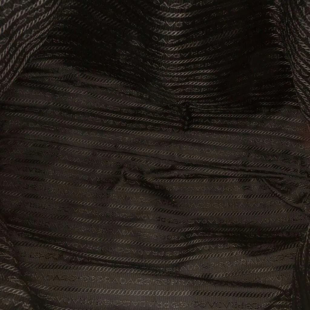 Prada Tessuto Pietre Jeweled Tote Black Good - Model View