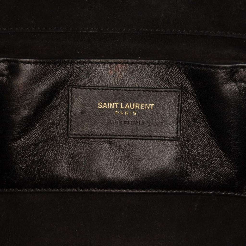 Saint Laurent Medium Patent Monogram Kate Crossbody - Side view