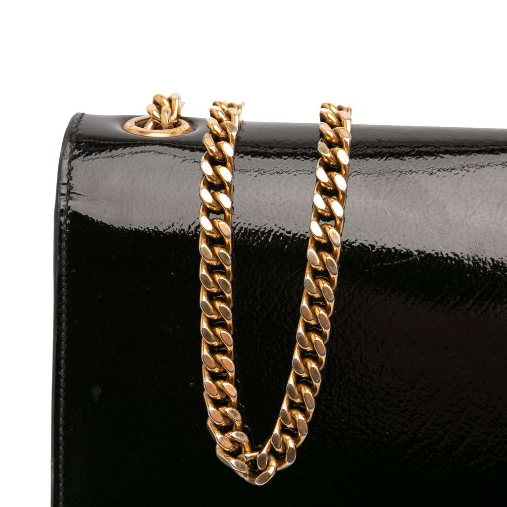 Saint Laurent Medium Patent Monogram Kate Crossbody - Image 12