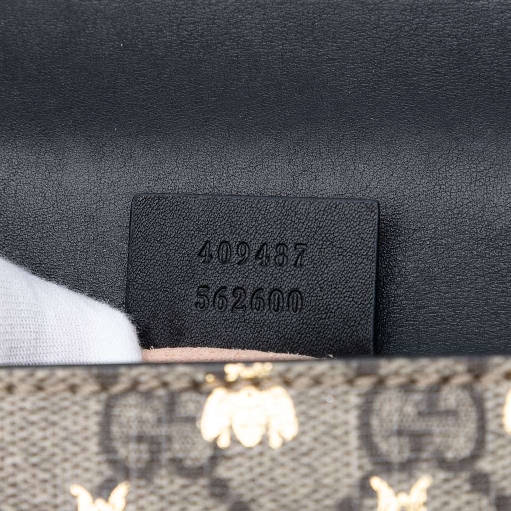 Gucci Small GG Supreme Bee Padlock Crossbody - Side view
