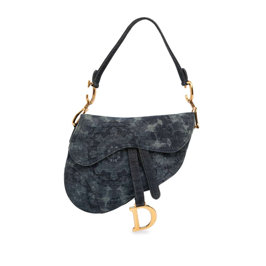 Dior Denim Tie Dye Saddle Bag