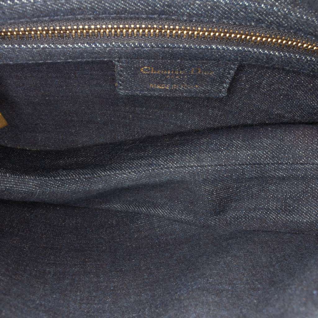 Dior Denim Tie Dye Saddle Bag - 4