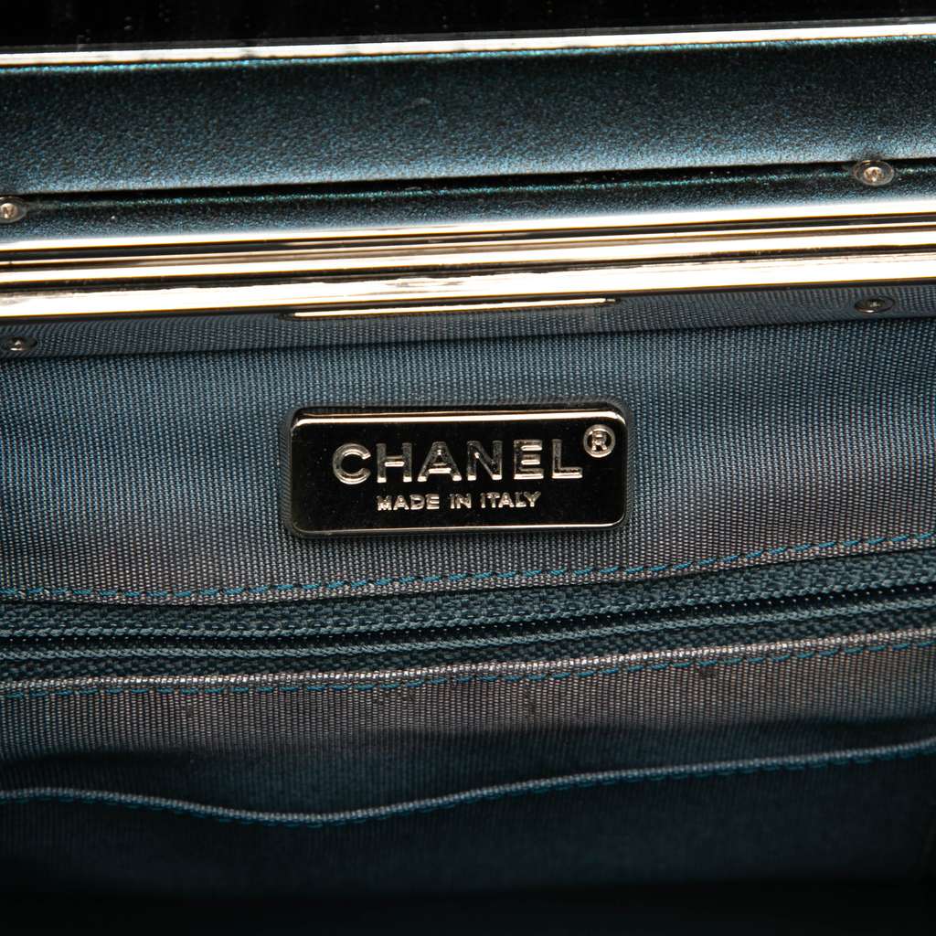 Chanel CC Metallic Calfskin Vanity Bag - Side view