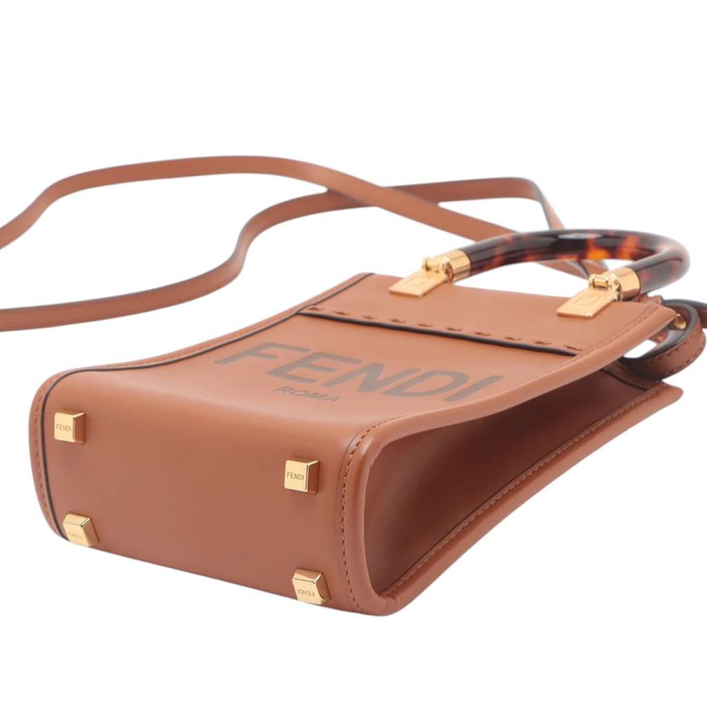 Fendi Mini Leather Sunshine Shopper Tote - 4