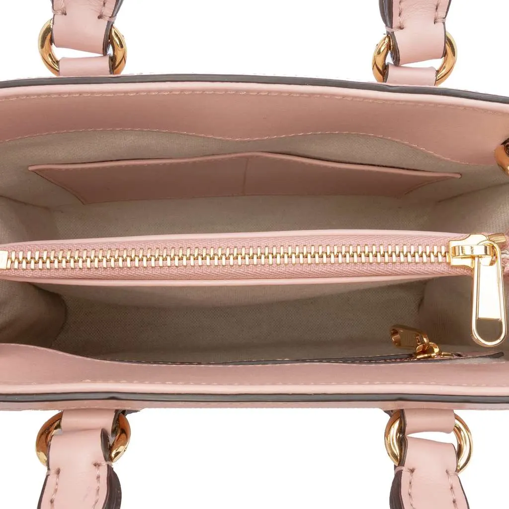 Gucci Mini GG Matelasse Leather Top Handle Bag Pink Leather Very good - Model View