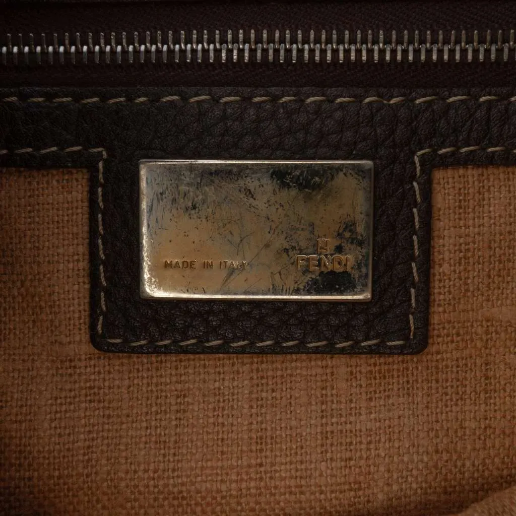 Fendi Zucca Canvas Selleria Crossbody Brown Canvas Good - Box View