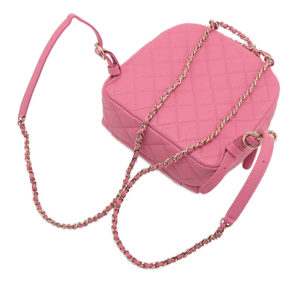 Chanel Small Quilted Caviar CC Day Backpack - Image 6
