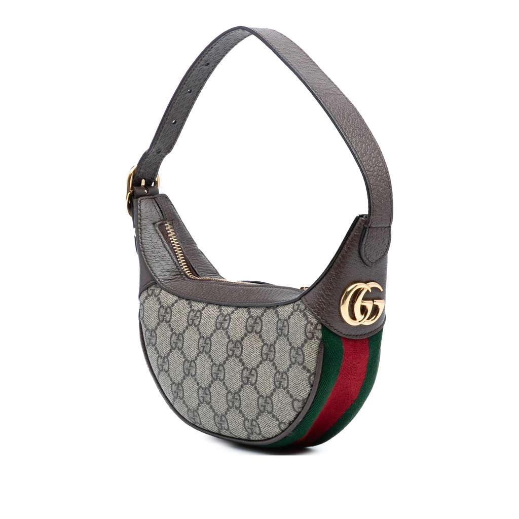 Gucci Mini GG Supreme Web Ophidia Shoulder Bag - Back view