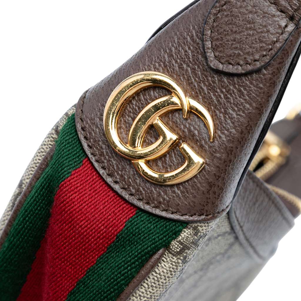 Gucci Mini GG Supreme Web Ophidia Shoulder Bag - Side view