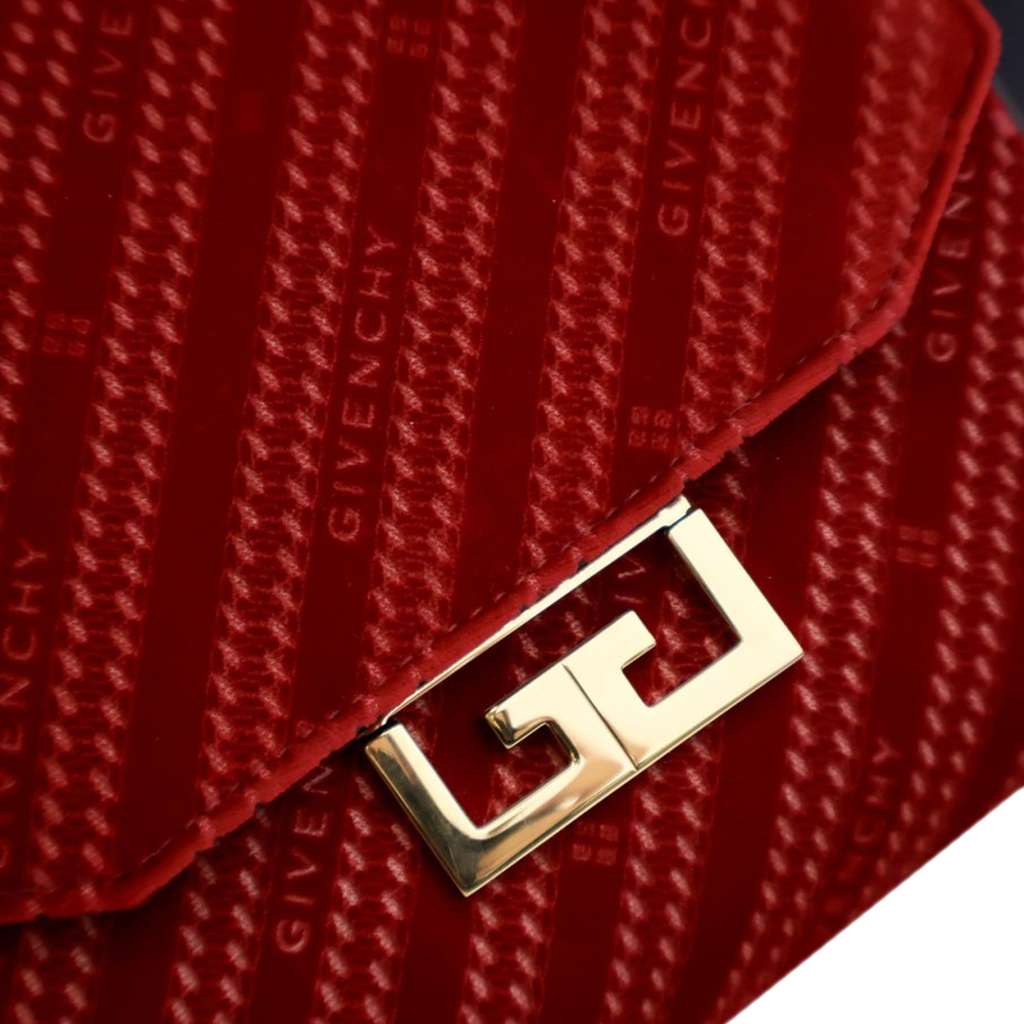 Givenchy Mini Velvet Diagonal Eden Flap - Side view