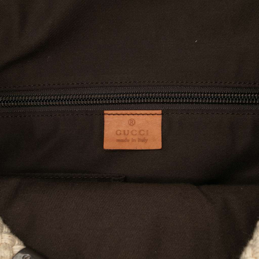 Gucci GG Canvas Rope Tote - Side view