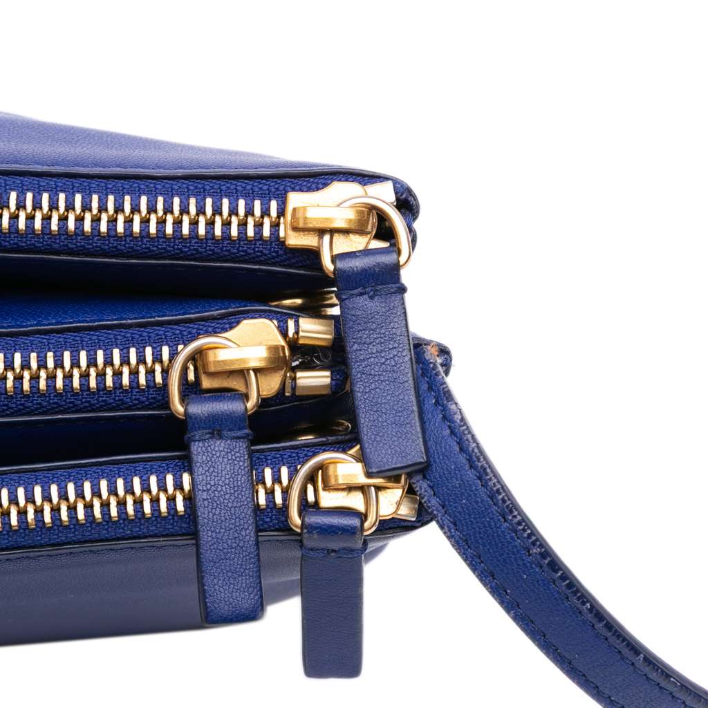 Celine Small Lambskin Trio Crossbody - Image 13