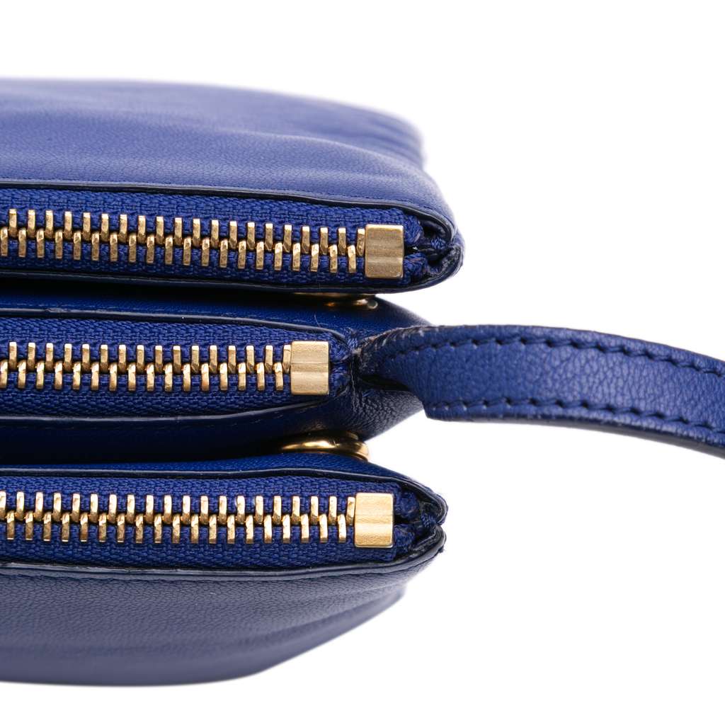 Celine Small Lambskin Trio Crossbody - Image 10