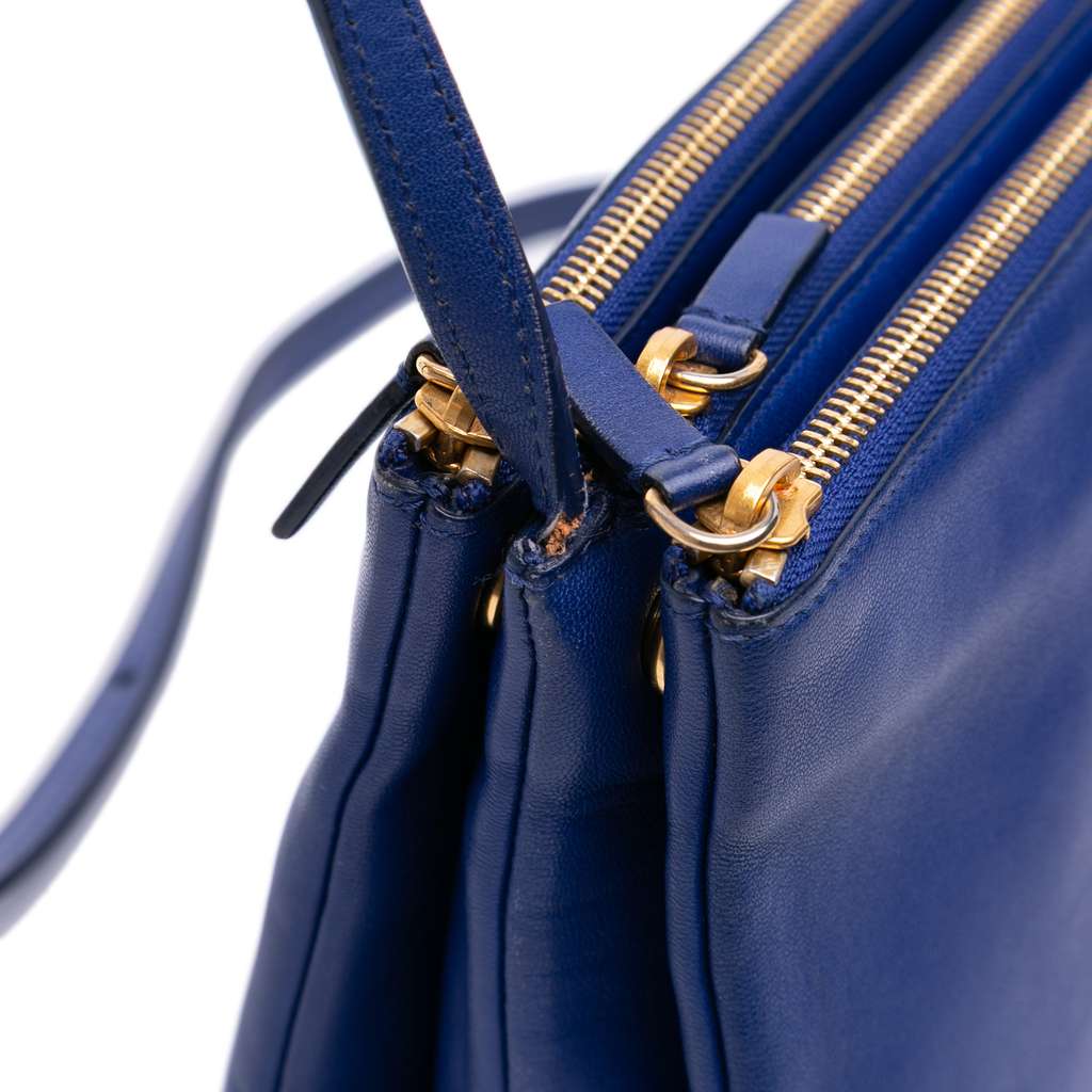 Celine Small Lambskin Trio Crossbody - Image 12