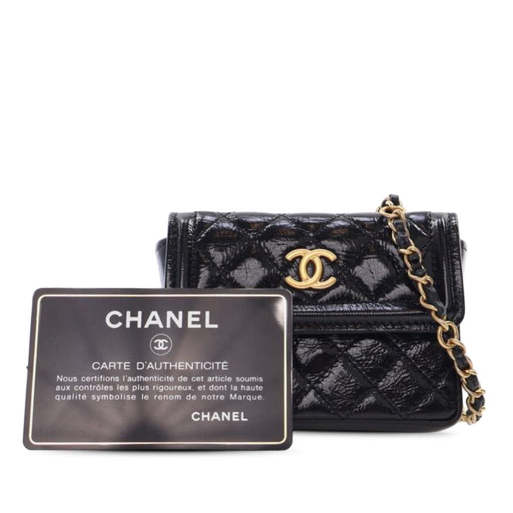 Chanel Quilted Shiny Aged Calfskin Waist Belt Bag - Image 16