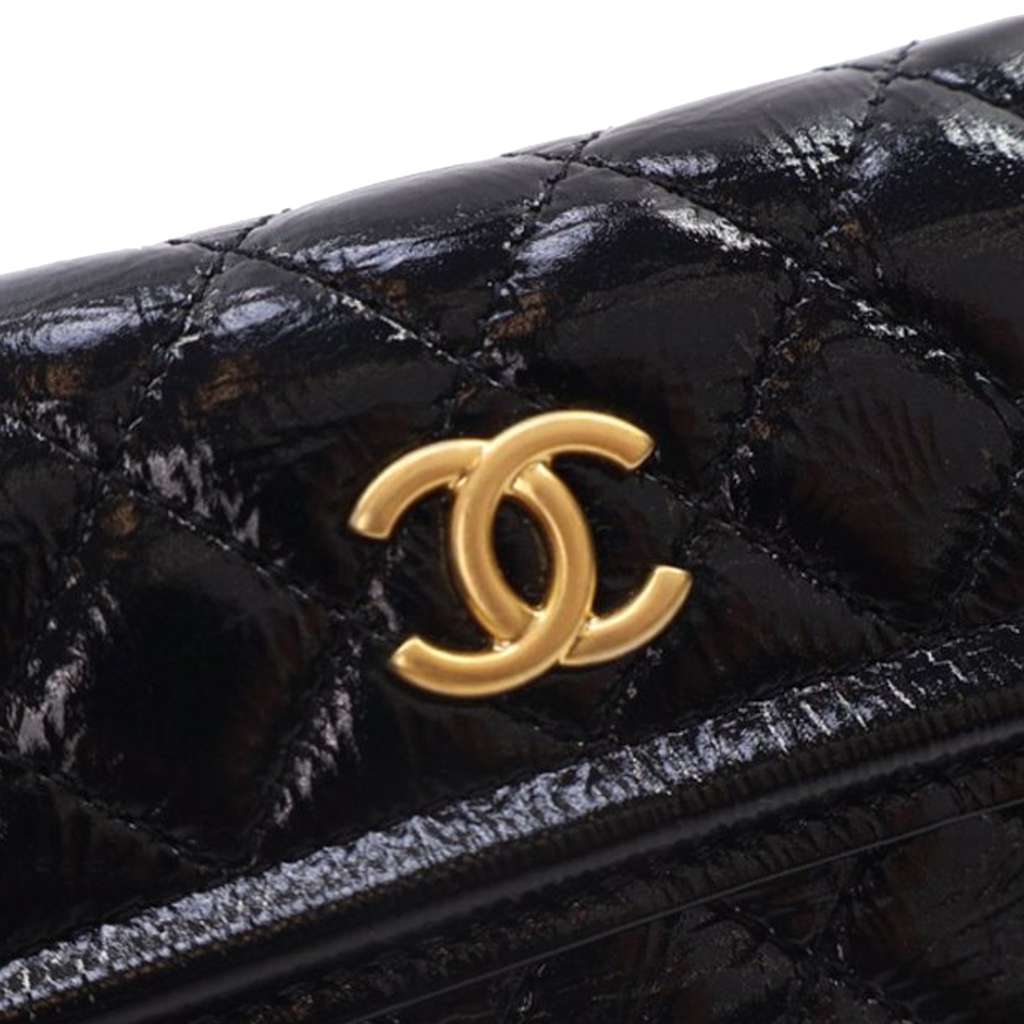 Chanel Quilted Shiny Aged Calfskin Waist Belt Bag - Detail 1