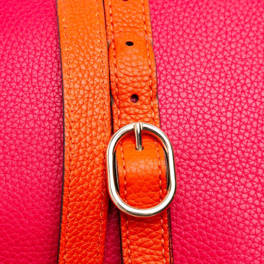 Gucci Medium Bicolor Calfskin Bamboo Shopper Satchel - Image 13