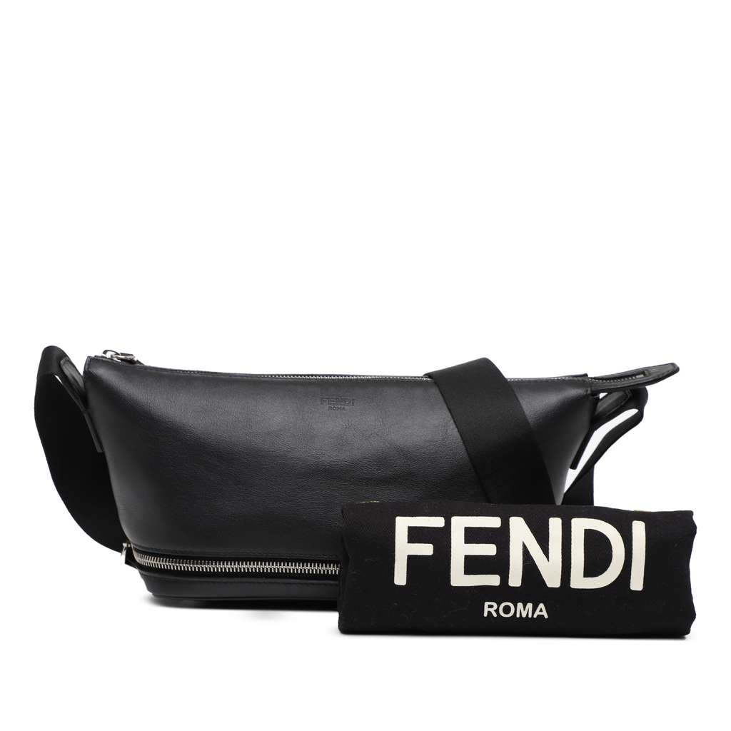 Fendi Sarah Coleman Leather Fisheye Belt Bag - Image 10