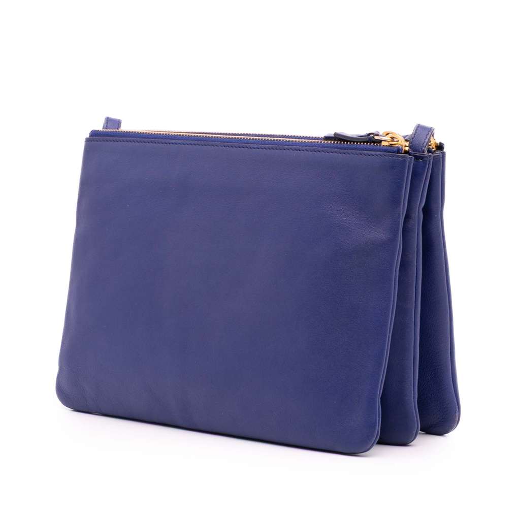 Celine Large Lambskin Trio Crossbody - Back view