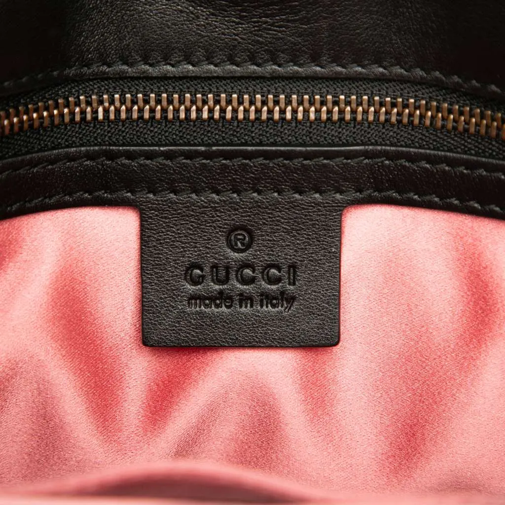 Gucci Medium GG Marmont Matelasse Leather Chain Shoulder Bag Black Leather Good - Box View