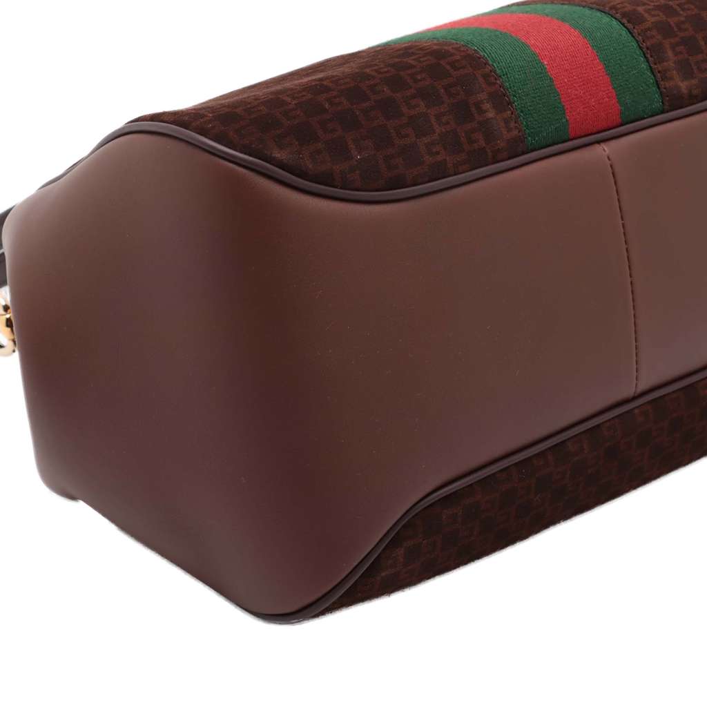 Gucci G Square Suede Ophidia Virgo Top Handle Bag - Detail 2