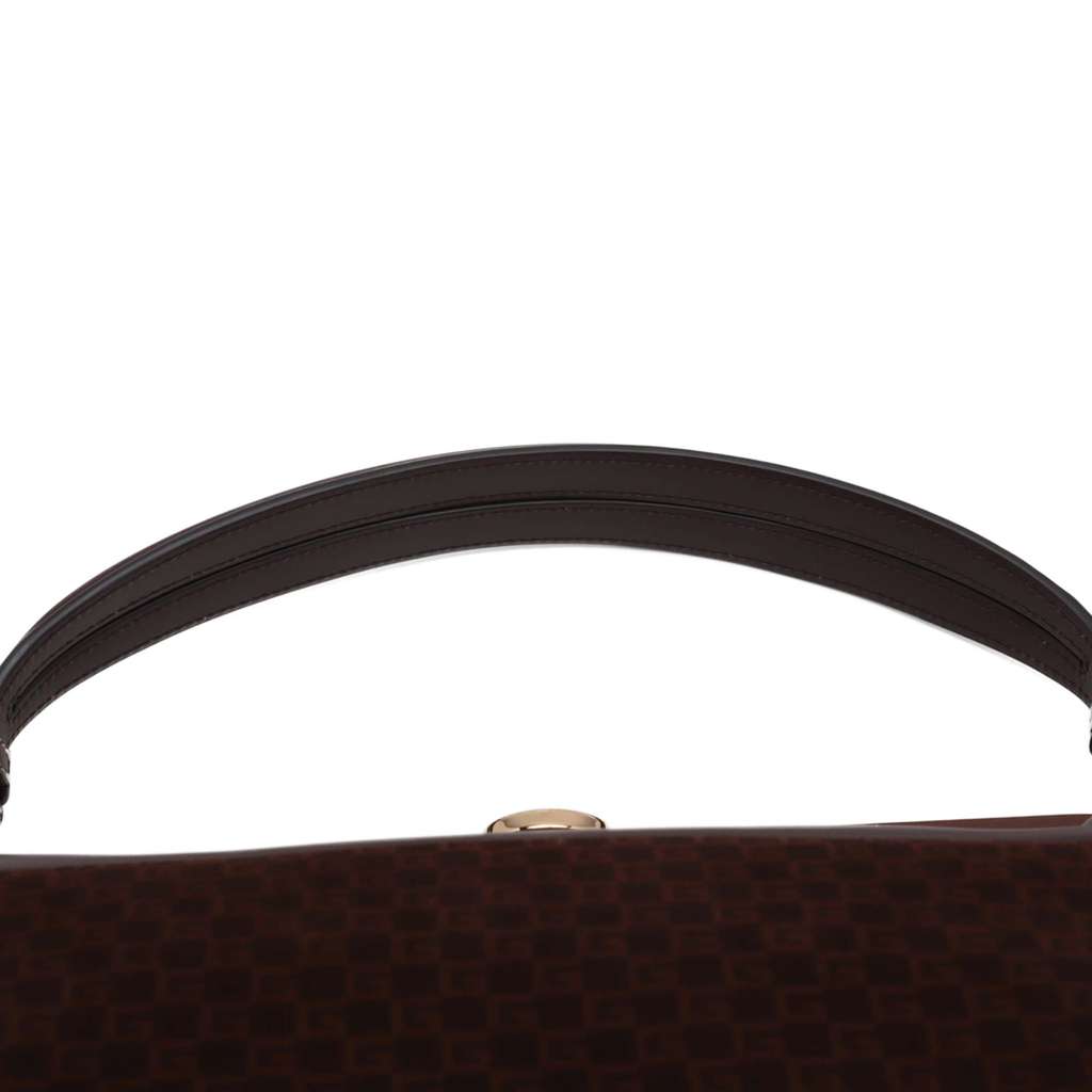 Gucci G Square Suede Ophidia Virgo Top Handle Bag - Image 11