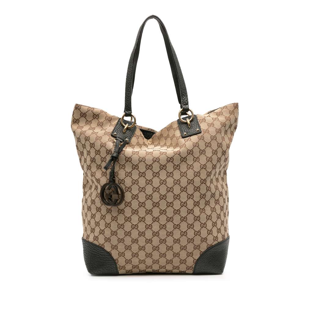 Gucci Large GG Canvas GG Charm Tote