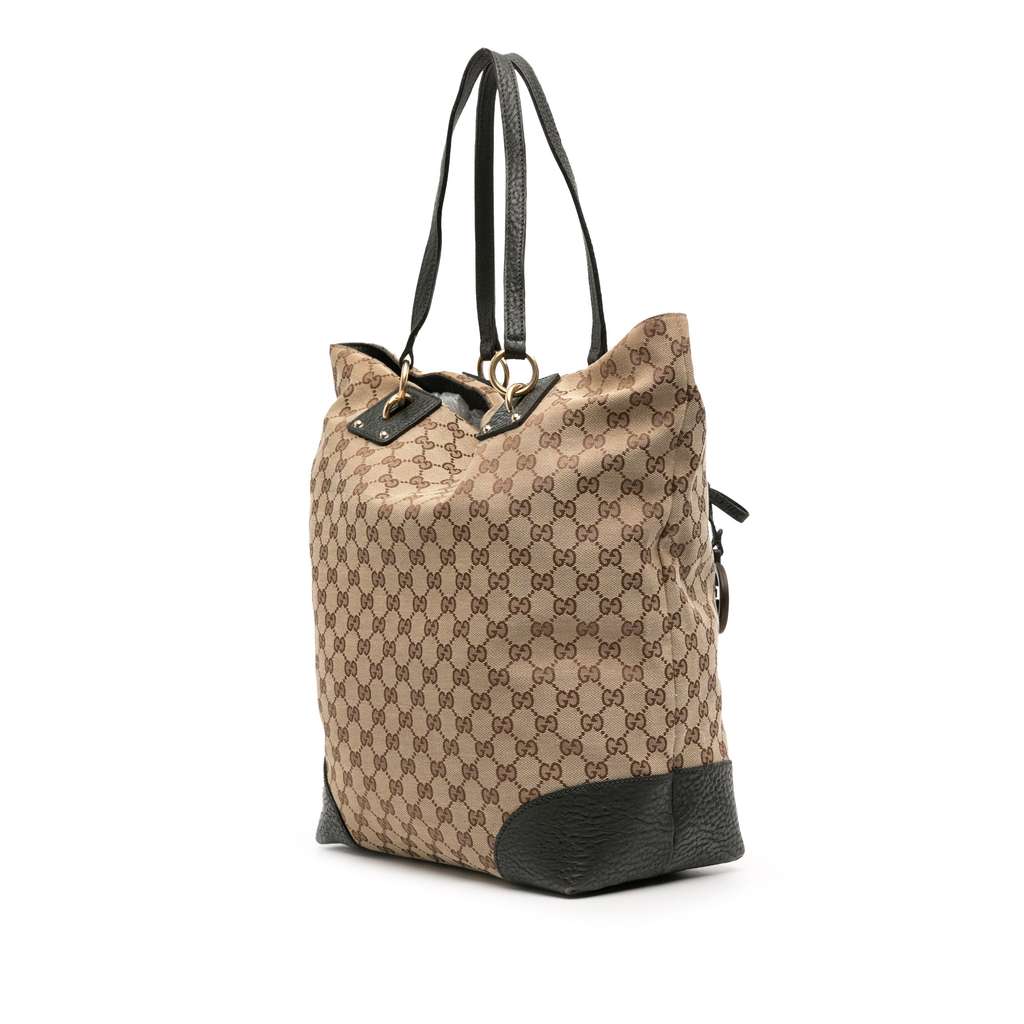 Gucci Large GG Canvas GG Charm Tote - Back view